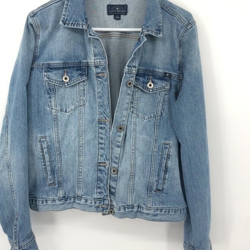 Lucky Brand "Classic Denim Jacket" Sz Lg